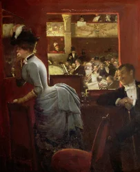 La Baignoire, in het theater des Variétés, 1883