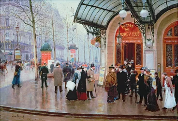 Voor het Vaudeville-theater, Parijs