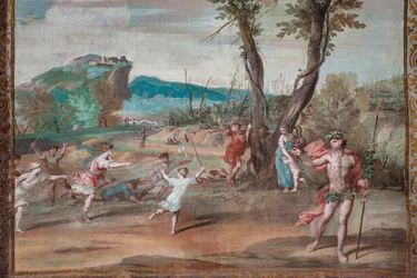 Lycurgus gek gemaakt door Bacchus