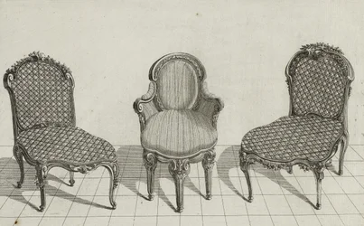 Chaise de Canne, Fauteuil en Cabriolet, Chaise de Canne, gepubliceerd midden jaren 1770