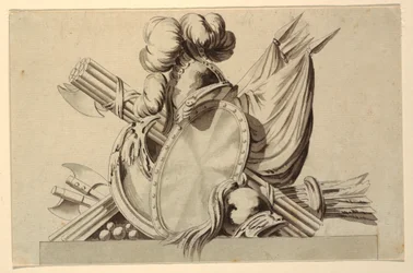 Ontwerp voor Trofee met Militaire Attributen