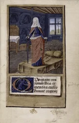 Allegorie van Justitie uit John of Wales Breviloquium de virtutibus antiquorum principum et philosophorum, 1475-1499
