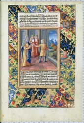 Ms Lat. Q.v.I.126 f.22 Jozef die de dromen van de farao interpreteert, uit het 