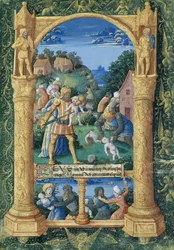 Ms Lat Q.v.I.126 f.36 De slachting van de onschuldigen, uit het 