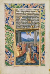 Judith aan het bidden, uit het Getijdenboek van Lodewijk van Orléans, 1490