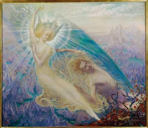De engel van pracht en praal (schilderij op doek)