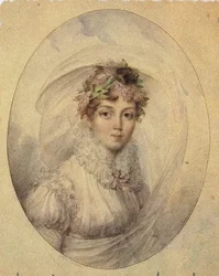 Portret van prinses Zinaida Alexandrovna Volkonskaya 1792-1862