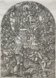 De Apocalyps: St. Johannes Geroepen naar de Hemel, 1555