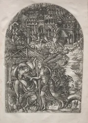 De Apocalyps: De engel toont St. Jan het Nieuwe Jeruzalem, 1546-1556