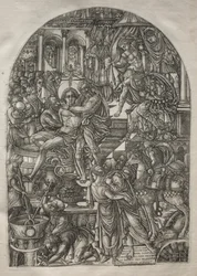 De Apocalyps: Het martelaarschap van St. Johannes de Evangelist, 1546-1556
