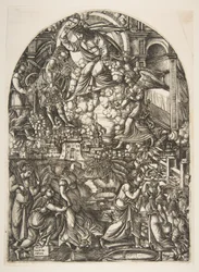 De wijnpers van de toorn van God, uit de Apocalyps