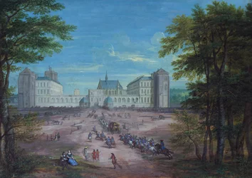 Aankomst van de Koning bij het Kasteel van Vincennes