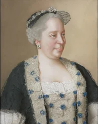 Portret van keizerin Maria Theresia van Oostenrijk 1717-1780, 1762