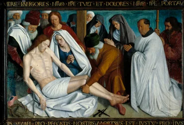 De Pietà van Nouans-les-Fontaines, schilderij van Jean Fouquet (1421-1481)
