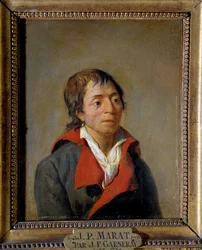 Portret van Jean-Paul Marat (1743-1793), arts, oprichter van L