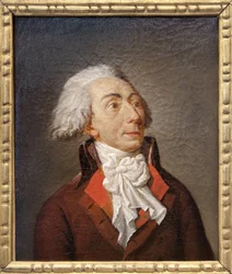 Portret van Michel Lepeletier de Saint-Fargeau (1760-1793), Frans politicus en advocaat, zeer actief als lid van de Conventie tijdens de Revolutie; hij stelde een nationaal onderwijsplan op, gebaseerd op dat van Condorcet, wiens ideeën zouden worden