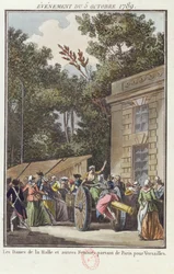 De vrouwen van Les Halles marcheren naar Versailles, 5 oktober 1789
