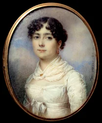Portret van de Engelse avonturier Sophie Dawes, barones van Feucheres