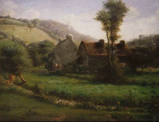 Huisje in een landschap, c.1871