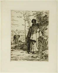 De Herderin die Breidt
