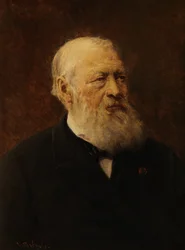 De schrijver Hendrik Conscience (olieverf op doek)