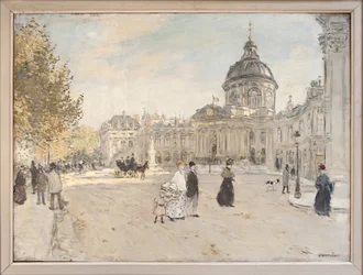 Institut de France in Parijs rond 1898