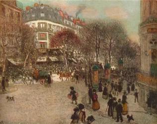 Le Boulevard Des Italiens, Parijs, ca. 1908