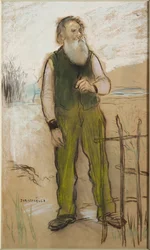 Man aan de rand van de stad, c.1885