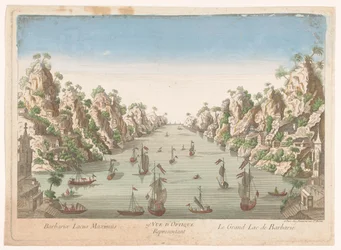 Gezicht op het grote meer te Hanoi