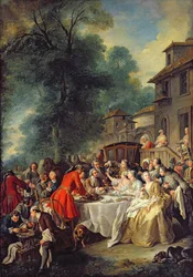 De jachtlunch, 1737