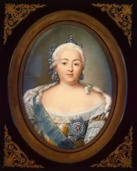 Portret van keizerin Elisabeth Petrovna 1709-1762