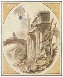Fantasie van een architectonische ruïne