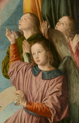 Engelen, detail (Drieluik van de meester van Moulins)
