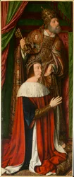 Peter II van Bourbon met Sint Pieter (detail)