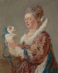 Een vrouw met een hond, ca. 1769