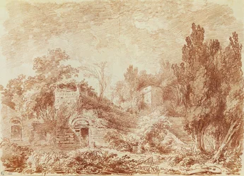 Oud theater, Villa van Hadrianus, nabij Tivoli