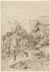 Don Quichot Aanvallend de Biscayer