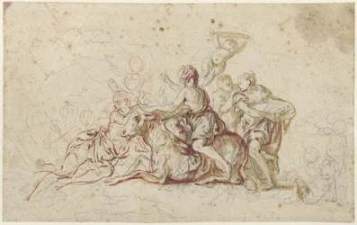 Europa ontvoerd door Jupiter in de gedaante van een stier