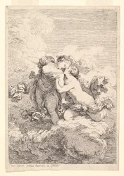 Mythologische scène, mogelijk Diana die Callisto verleidt, ca. 1764
