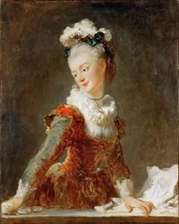 Portret van de ballerina Marie-Madeleine Guimard 1743-1816