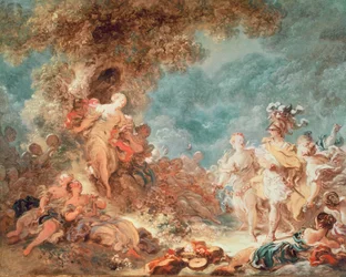 Rinaldo in de tuin van het paleis van Armida