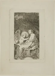 Sint-Catharina van Alexandrië genezen door een engel