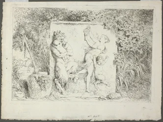 Satyrs Familie, van Bacchanales, of Satyrs