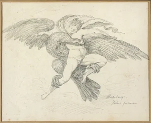 De ontvoering van Ganymedes, naar Michelangelo