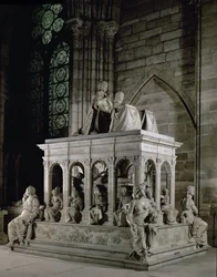 Graf van Lodewijk XII (1462-1515) en Anne van Bretagne (1477-1514) (marmer)