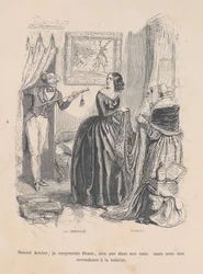 Als de nieuwe Actaeon verraste ik Diana, niet in haar bad maar met een handelaar in de badkamer..., 1843