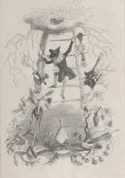 Illustratie in Jérôme Paturot, door Louis Reybaud, Parijs