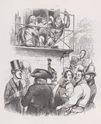 Orang-oetans uit De Volledige Werken van Béranger, 1836