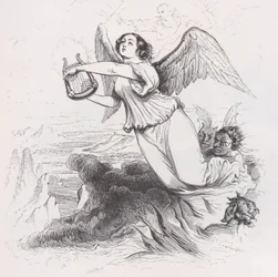 De Verbannen Engel uit De Volledige Werken van Béranger, 1836