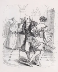 De Vluchtende Muze uit Het Complete Werk van Béranger, 1836
